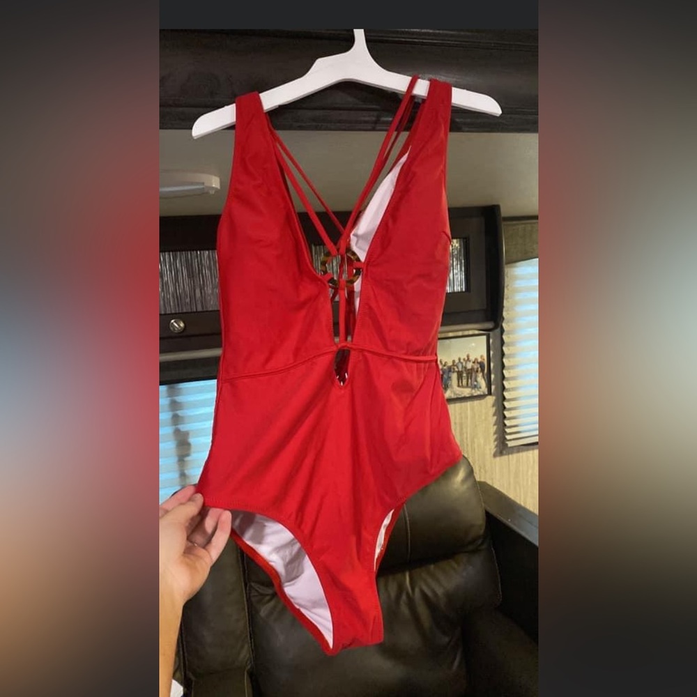 Red Strappy Cupshe One Piece